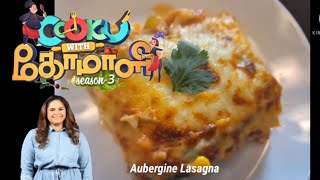 Aubergine lasagna  Keto diet recipe  Cook with Comali3 Vidyulekha recipe [upl. by Aneekal]