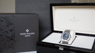 4K Review Patek Philippe Nautilus 57121A Unboxing [upl. by Heiner]