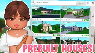 🏠Touring ALL The PREBUILT HOUSES in Bloxburg🏠 [upl. by Haerle]