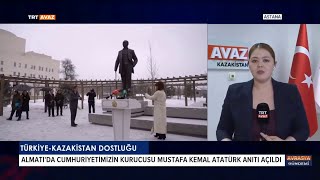 Kazakistan’ın Almatı Şehrinde Atatürk Heykeli ve Parkı Açıldı [upl. by Sacram]