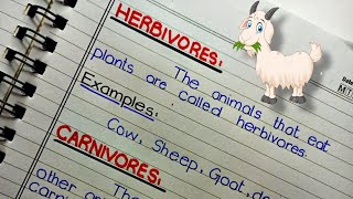 Herbivores Carnivores Omnivores  Definition of Herbivores Carnivores and Omnivores with Examples [upl. by Nawor939]