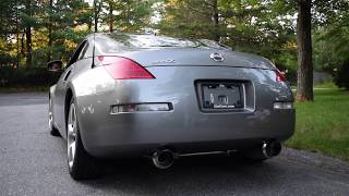 Nissan 350Z Exhaust Before amp After Invidia N1 [upl. by Enyale]