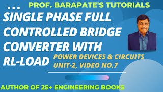 SINGLE PHASE FULL CONTROLLED BRIDGE CONVERTER WITH R L LOAD [upl. by Labotsirhc778]