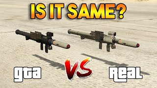 GTA 5 ONLINE HOMING LAUNCHER VS REAL HOMING LAUNCHER GTA VS REAL [upl. by Tudela511]