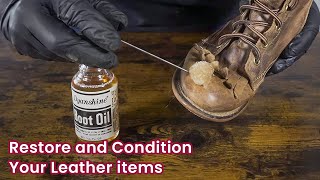 Breathe Life into Your Leather Items with Simple Methods  Dyanshine Boot Oil [upl. by Blanche196]