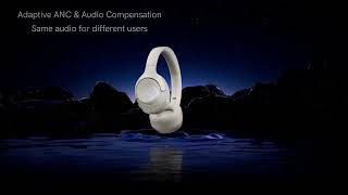 QCY H3 ANC Wireless Headphones Bluetooth 54 HiRes Audio Over Ear Headset 43dB Hybrid Active Noise [upl. by Laine313]