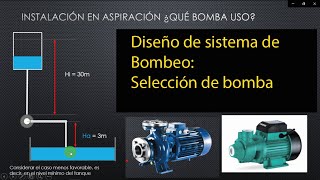 Clase completa de Selección y cálculo de bombas hidráulicas domiciliarias NPSH Disponible cálculo [upl. by Burrus]