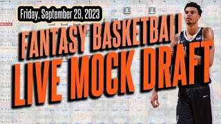 Fantasy Basketball Mock Draft  Yahoo  12Team  HeadtoHead  Sleepers Busts [upl. by Aday415]