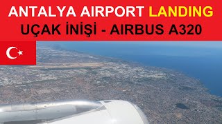 ğŸ‡¹ğŸ‡· ANTALYA AIRPORT TURKIYE  LANDING  UÃ‡AK INIÅI  HAVALÄ°MANI  EDELWEISS  TURKIYE  TURKEI [upl. by Ahsahtan]