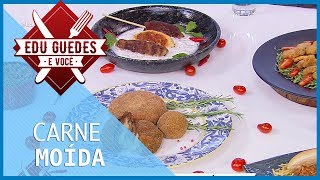 Edu Guedes faz receitas de polpetone pimentão recheado kafta e mais [upl. by Paget]