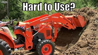 How to Use a Compact Tractor Front Loader Tips and Demonstration [upl. by Aihsar]