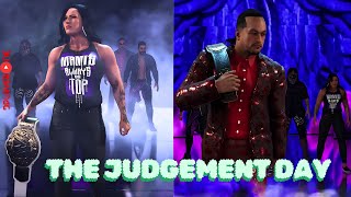 The New Judgement Day with Champion Rhea and Damian Priest rhearipley judgementday wwe2k24 [upl. by Avlem]