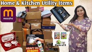 Meesho Haul Home amp Kitchen Utility Items Must Try amp Time Saving Haul🙂 [upl. by Claretta]