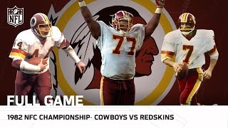 Cowboys vs Redskins 1982 NFC Championship  NFL Full Game [upl. by Gallard]