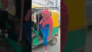 Neighbourhood SpiderMan 😂 spiderman trending shorts youtube [upl. by Schifra]