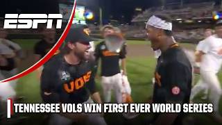 TENNESSEE VOLS WIN FIRST NATIONAL CHAMPIONSHIP IN PROGRAM HISTORY 🏆  Mens College World Series [upl. by Anah]