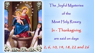 The Joyful Mysteries  In Thanksgiving  Annual 54 Day Rosary Novena [upl. by Sira]