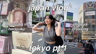 japan vlog 🍮 first week in tokyo what i eat udon tonkatsu cafes family mart exploring around [upl. by Rafaj870]