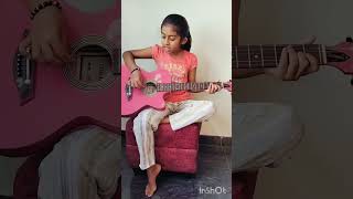 Aadhya performing in Guitar 500 miles song  The Beatels Band [upl. by Muire]