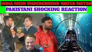 INDIA KE KOLKATA ME FAST UNDERWATER METRO 🚇 PAKISTANI PUBLIC SHOCKING REACTION VIDEO 😂🤣 [upl. by Cyn]