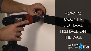 How to Install a Wall Mounted Bioethanol Fireplace [upl. by Eugenle499]