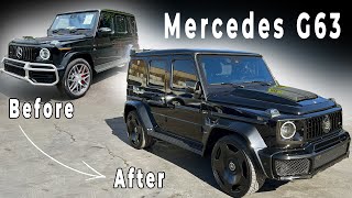 INSTALLING BRABUS BODYKIT ON 2024 MERCEDES G63 AMG INSANE TRANSFORMATION [upl. by Atauqal]