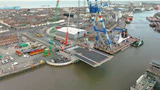 Farrans  Installation of the leaves at Herring Bridge Great Yarmouth [upl. by Verile202]