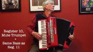 Christmas Songs Roland FR8x Accordion Richard Noel [upl. by Aikel]