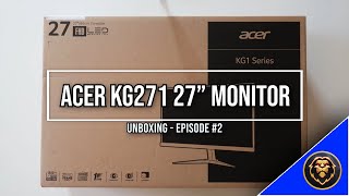 Acer KG271 27 Inch Monitor Unboxing [upl. by Silvana]