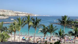 Gran Canaria Walking Anfi del Mar Beach to Arguineguin Mogan Summer 2019 4K [upl. by Corette]