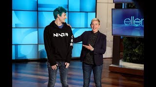 Extended Cut Ellen and Tyler Ninja Blevins Play Fortnite [upl. by Arva]