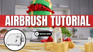 Airbrush Tutorial For Cakes [upl. by Nnel617]