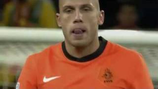 Heitinga RED Card  Spain vs Netherlands world cup 2010 final [upl. by Judus]