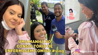 UMA MANHÃ NO CONSULTÓRIO DE ENFERMAGEM OBSTÉTRICA COMIGO vlog Apareci No Jornal SBT [upl. by Mcclenaghan]