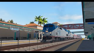 ROBLOX RSU Rail Sim Universe Amtrak P42DC Cab Ride Part 2 Deerfield Beach to Hollywood FL [upl. by Ilka]