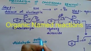 Cannizzaro Reaction organic named reactions class 12 organic chemistry [upl. by Oratnek23]