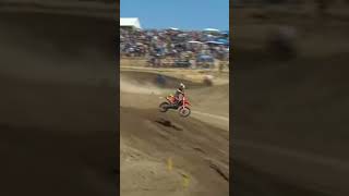 Jett Lawrence crash at Hangtown 2024 MX review down hard [upl. by Ioved]