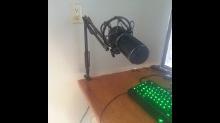 AGPtek Broadcasting Studio Mic Stand UnboxingReview [upl. by Rimahs]