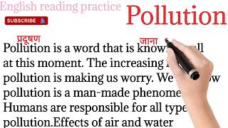 393Pollutionenglish reading paragraphEnglish reading practice Englishreadingpractice [upl. by Nivek]