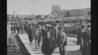 Leaving Jerusalem by Railway 1897  The Lumière Brothers Louis amp Auguste  Départ en chemin [upl. by Hillyer]