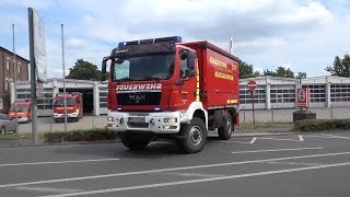 Einsatzfahrten der Feuerwehr Hückelhoven zu Ölspur  OrgLNord Kreis Heinsberg [upl. by Franck]