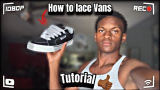 How To Lace Vans Chukka Push QUICK TUTORIAL [upl. by Swithin]