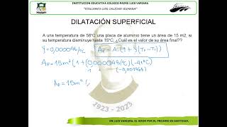 DILATACIÓN TÉRMICA SUPERFICIAL [upl. by Pretrice260]