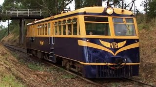 Vintage Rail Motor in the Yarra Valley Trains Downunder [upl. by Yseult]