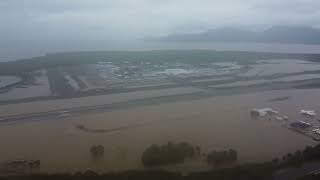 Cairns Airport  INUNDATED WITH FLOOD WATER [upl. by Brownson714]