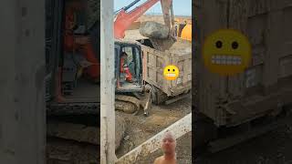 Excavator fail😆😆 bloopers funny fail work dangerous [upl. by Lyrac]