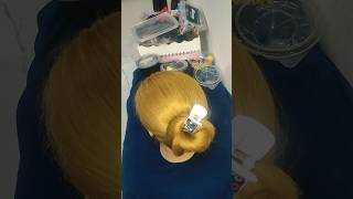 youtube bunhairstyle hairstyle youtuber hairtutorial 1000subscriber shorts [upl. by Aiset617]