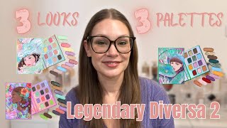 ODENS EYE LEGENDARY DIVERSA PT 2  Review Swatches  3 Looks [upl. by Onihc]