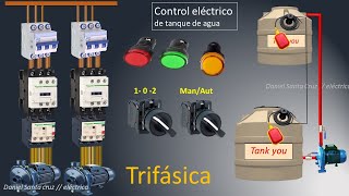 Alternancia de 2 bombas control manual y automatico [upl. by Aiker622]