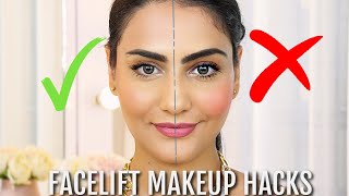 MAKEUP DOs amp DONTs  LOOK YOUNGER WITH MAKEUP  DIY FACELIFT  SIMMY GORAYA [upl. by Gnivri]